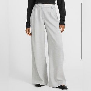 Express Textured High Waisted Relaxed Trouser